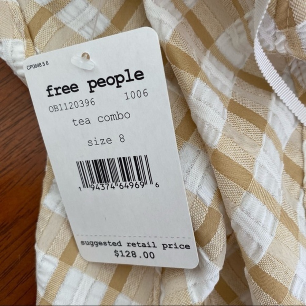 Free People Revolve Do the Twist Mini Dress Open Back Plaid Sexy NWT - Picture 10 of 16